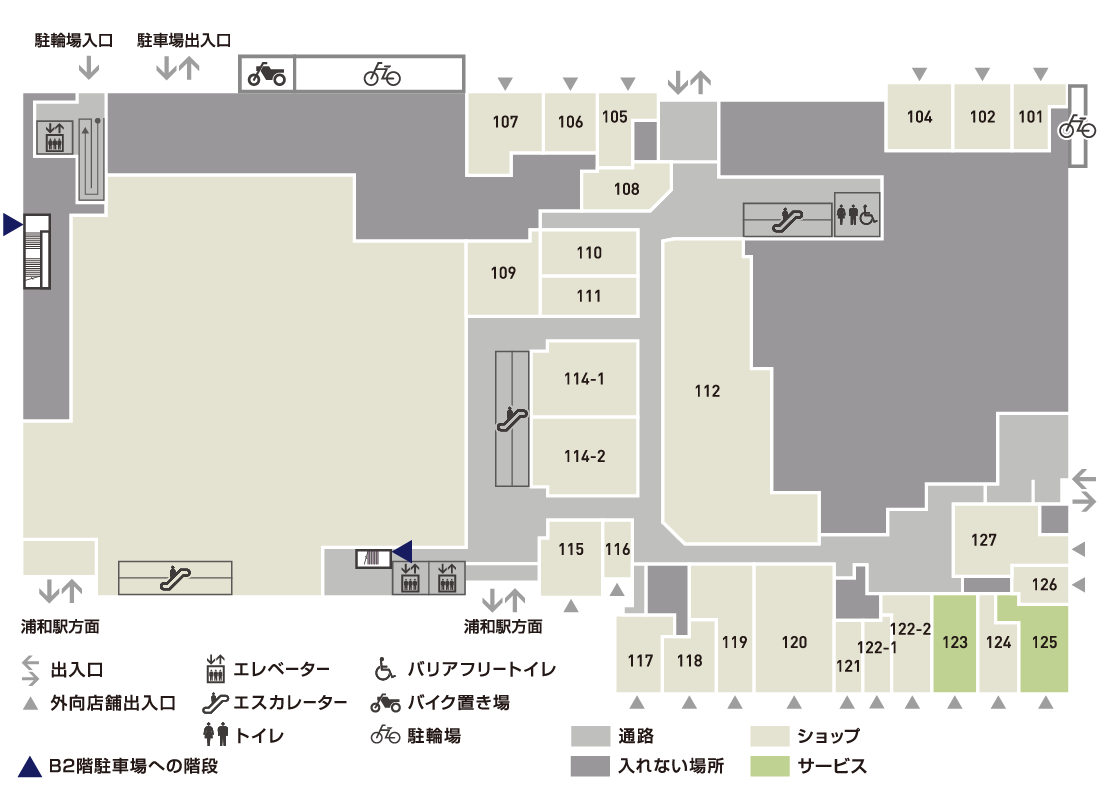 1Fフロアマップ